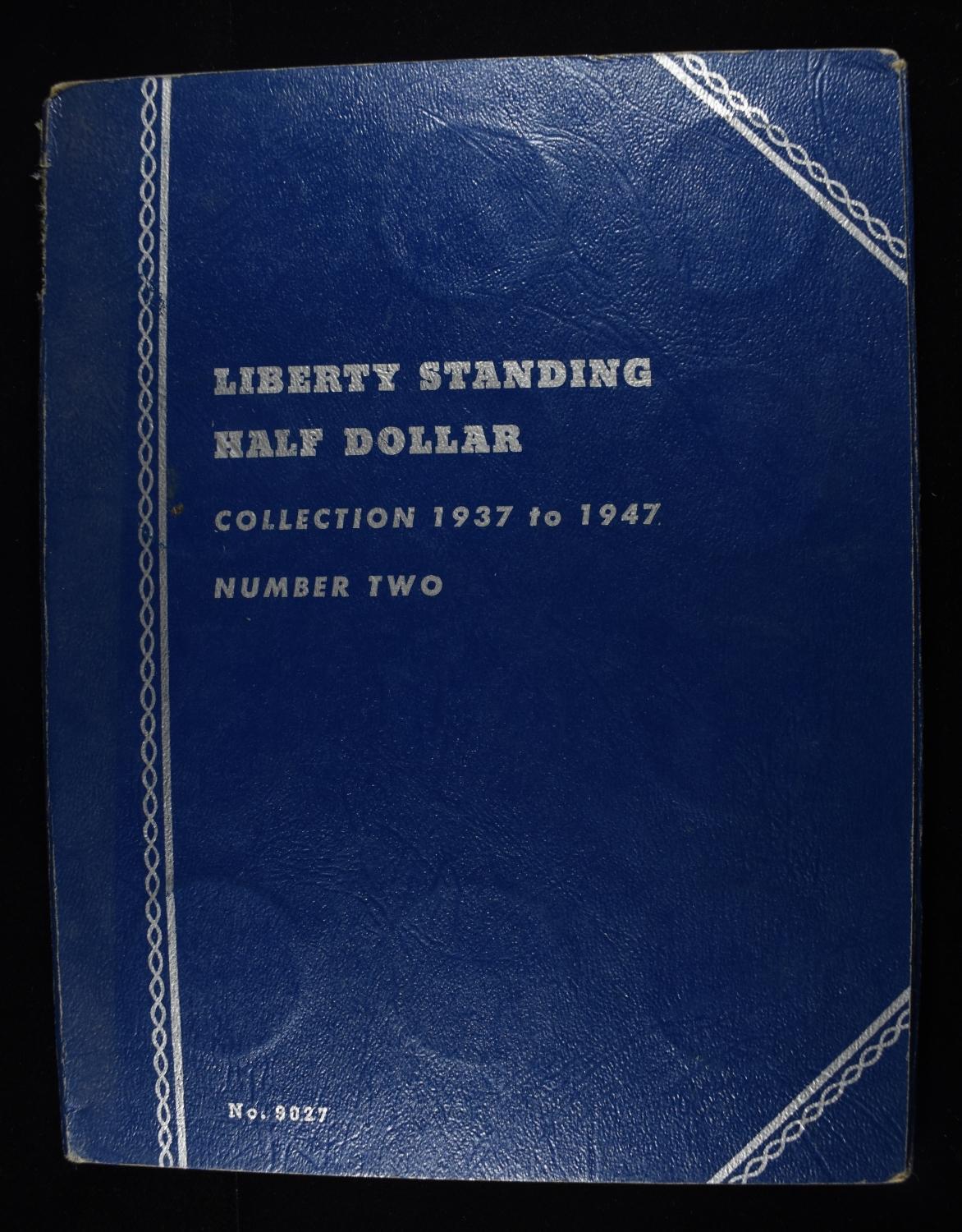 1937-1947 HALF DOLLARS WHITMAN ALBUM W/ 29 COINS