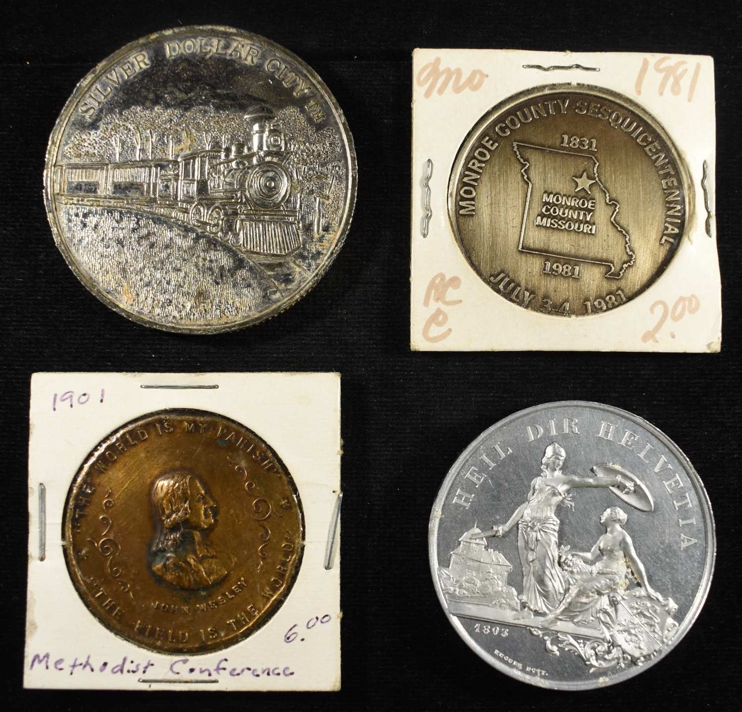 (50) MISC. TOKENS AND MEDALS