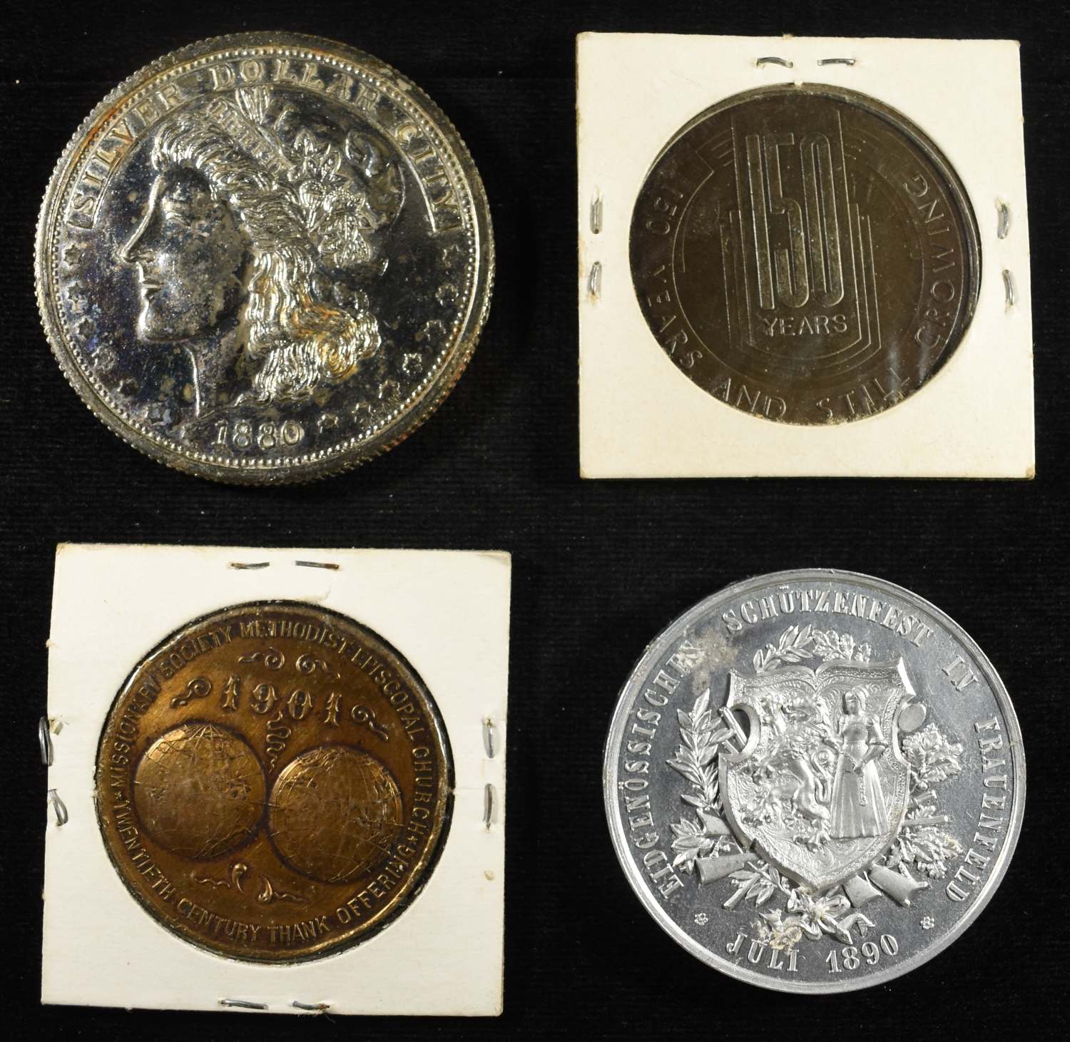 (50) MISC. TOKENS AND MEDALS