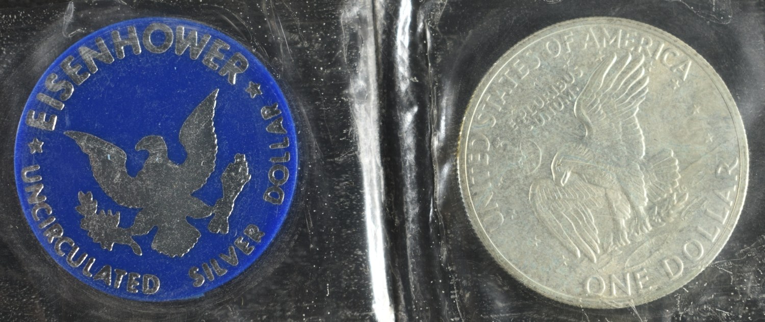 1976 SILVER PROOF SET & 1971 IKE SILVER DOLLAR
