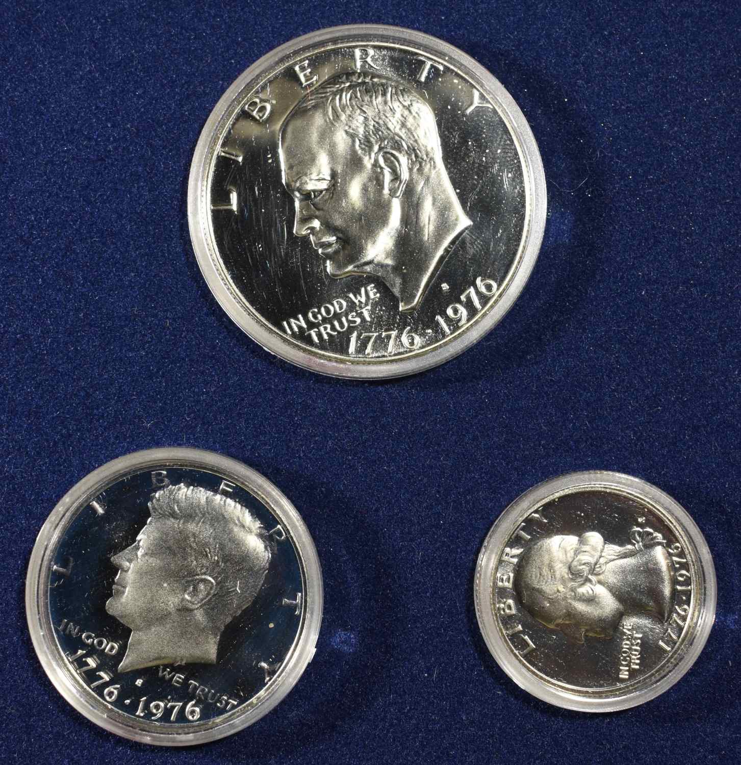 1976 SILVER PROOF SET & 1971 IKE SILVER DOLLAR