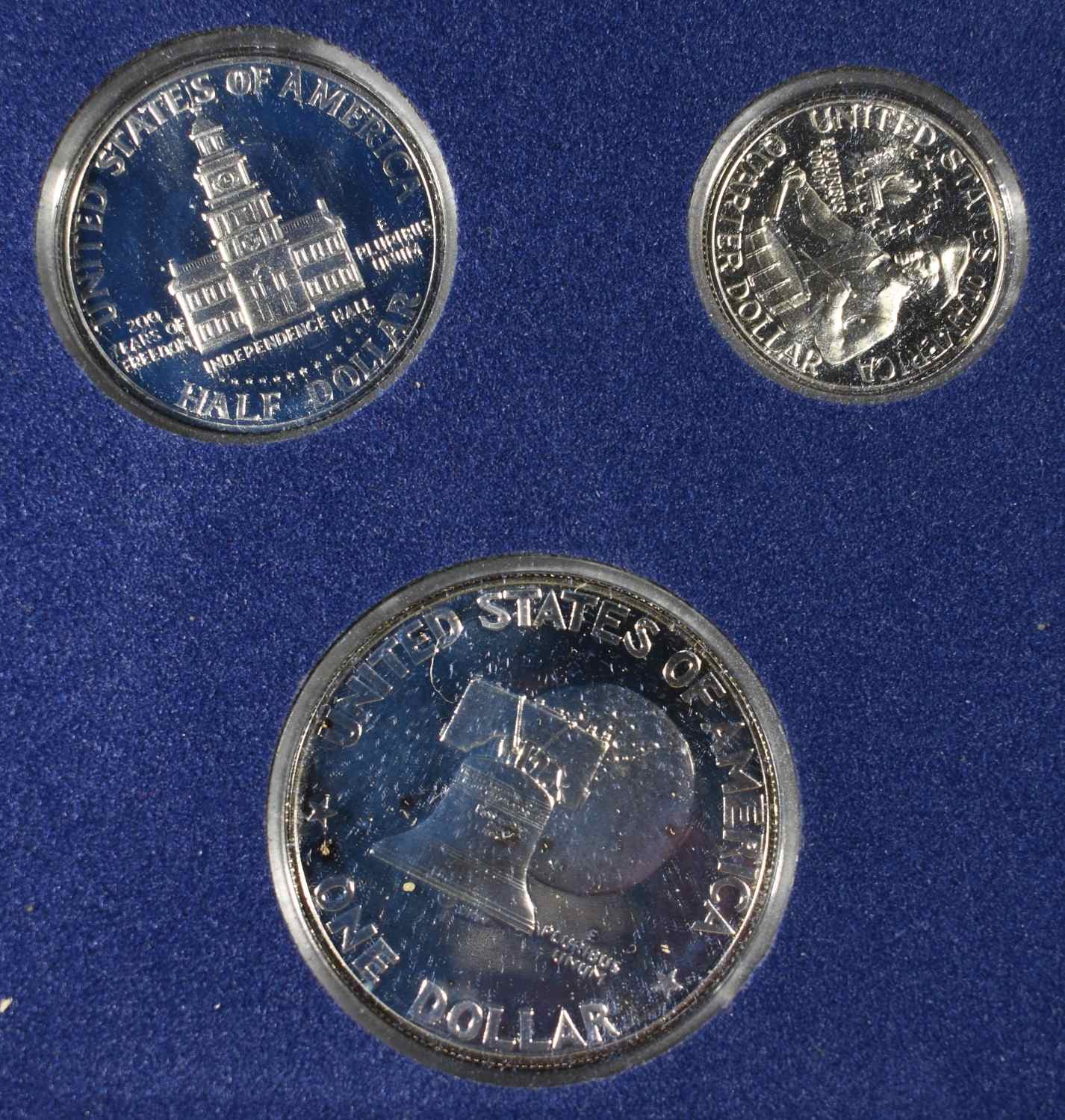 1976 SILVER PROOF SET & 1971 IKE SILVER DOLLAR