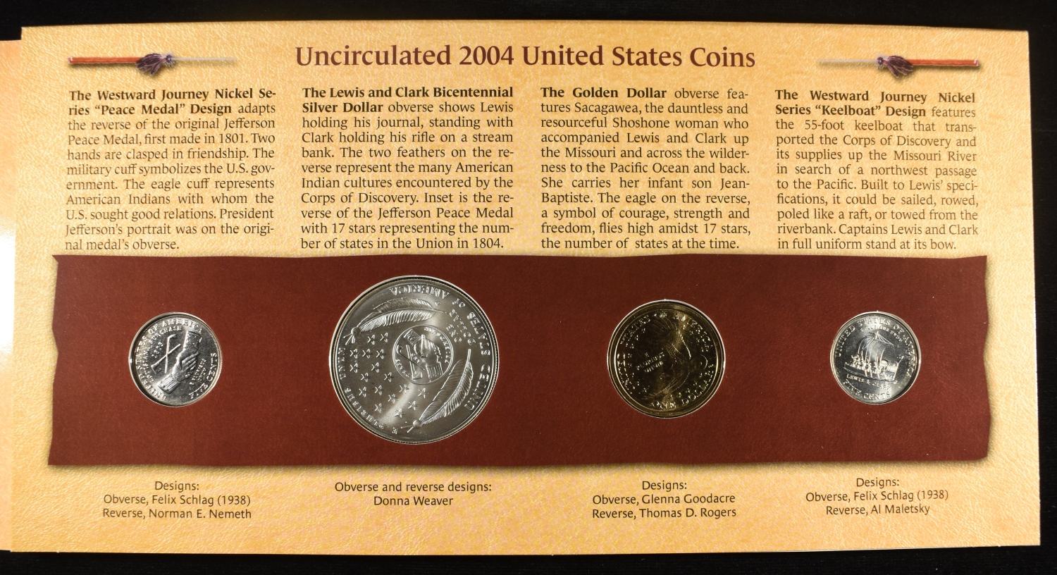 LEWIS AND CLARK COINAGE AND CURRENCY SET