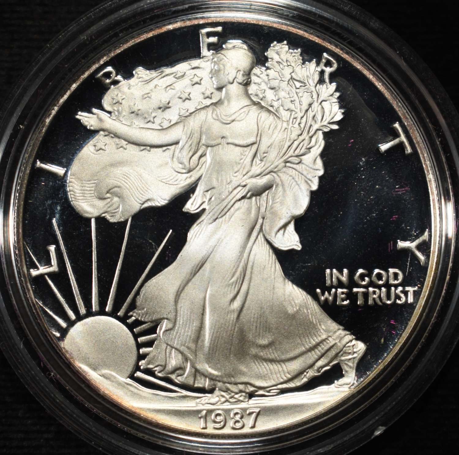 1987-S AMERICAN SILVER EAGLE PROOF