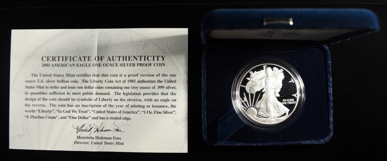 2005-W AMERICAN SILVER EAGLE PROOF