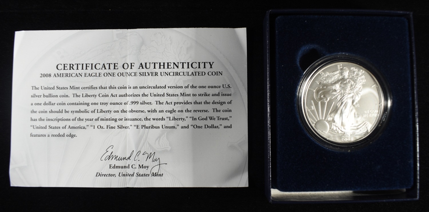 2008-W AMERICAN SILVER EAGLE