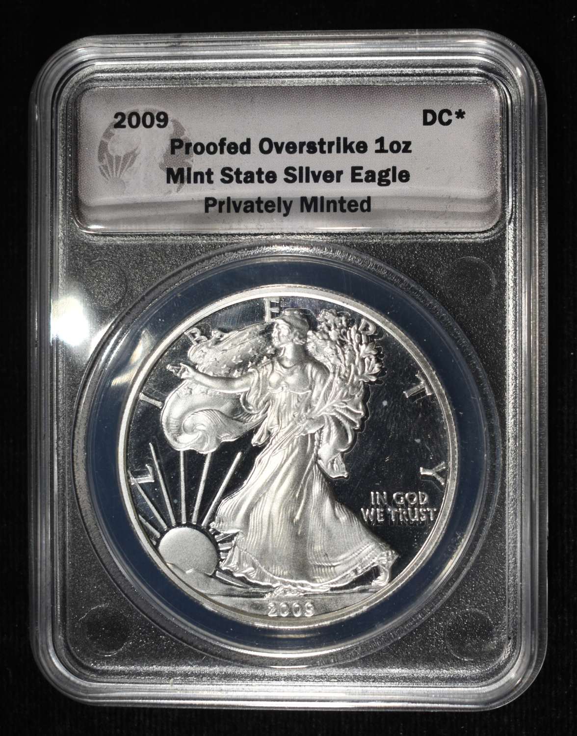 2009 ASE PROOFED OVERSTRIKE PRIVATELY MINTED