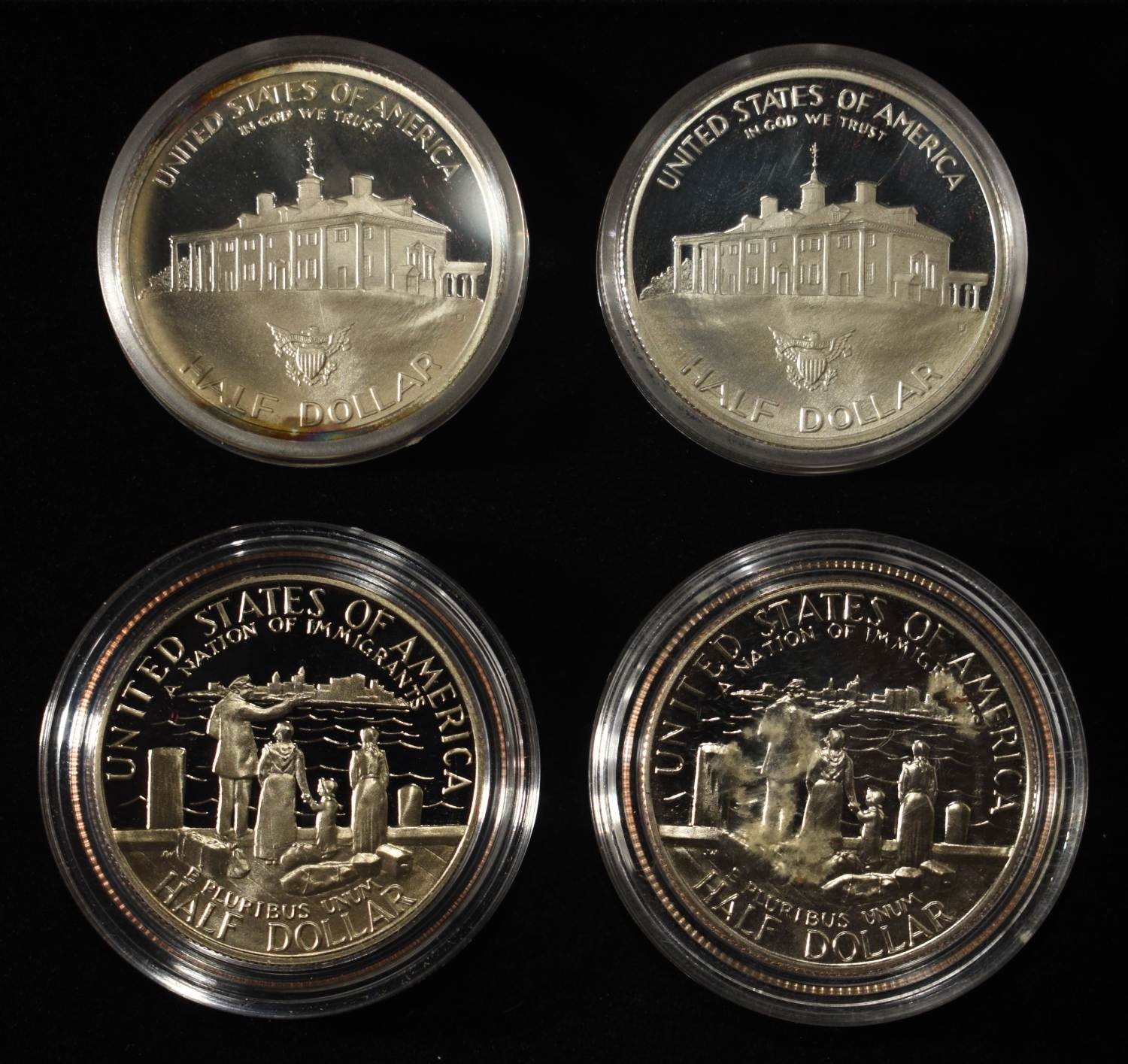(4) COMMEM HALF DOLLARS