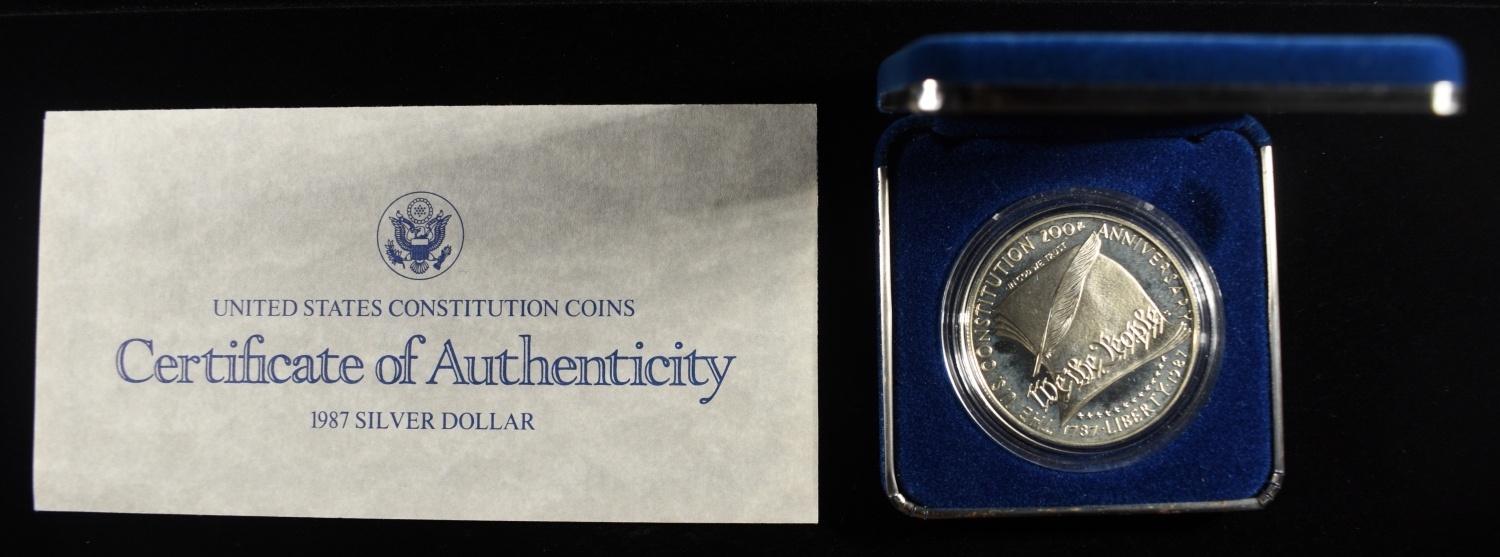 1987-S $1 COMMEM CONSTITUTION