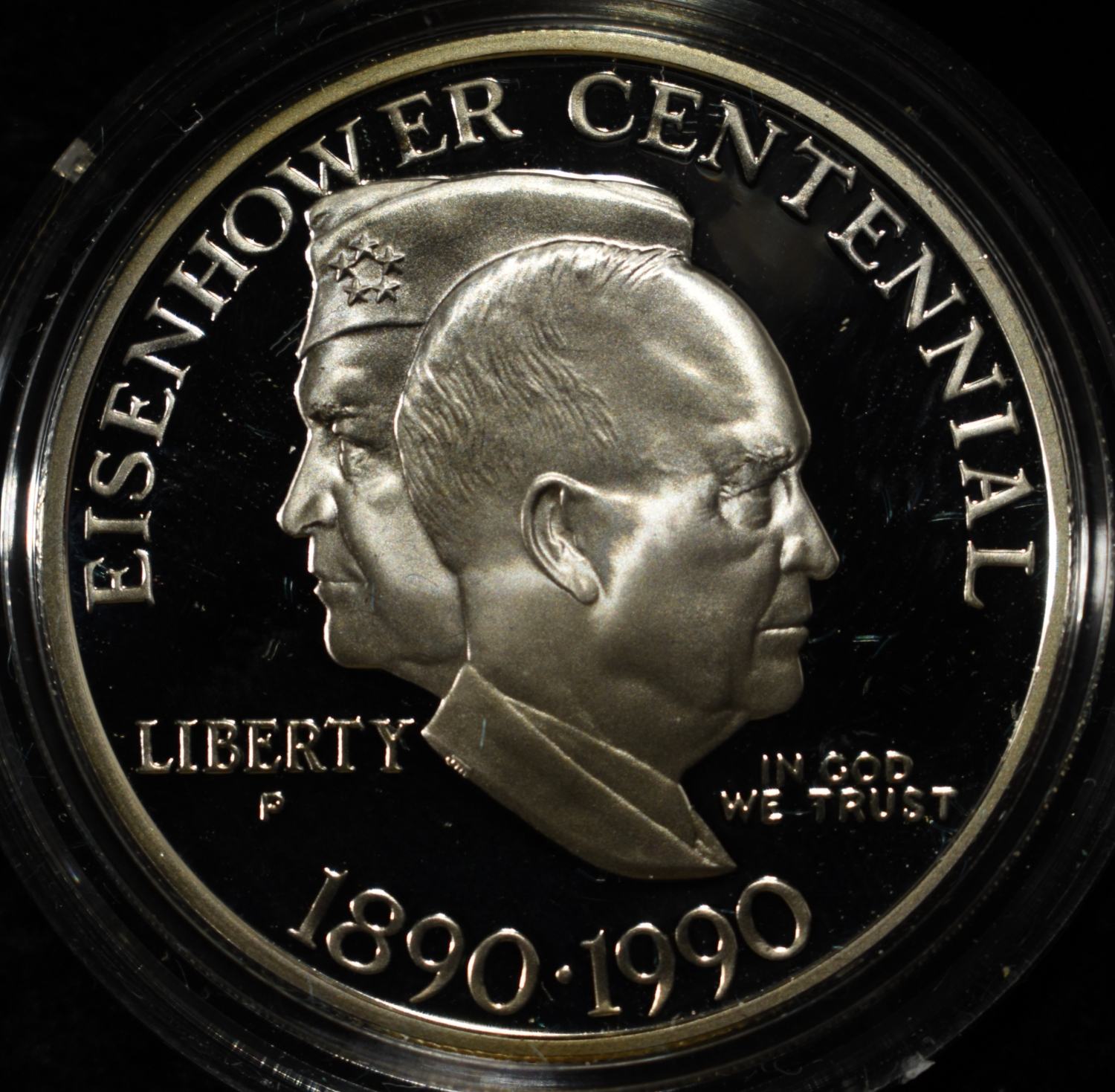 1990-P $1 COMMEM EISENHOWER PROOF