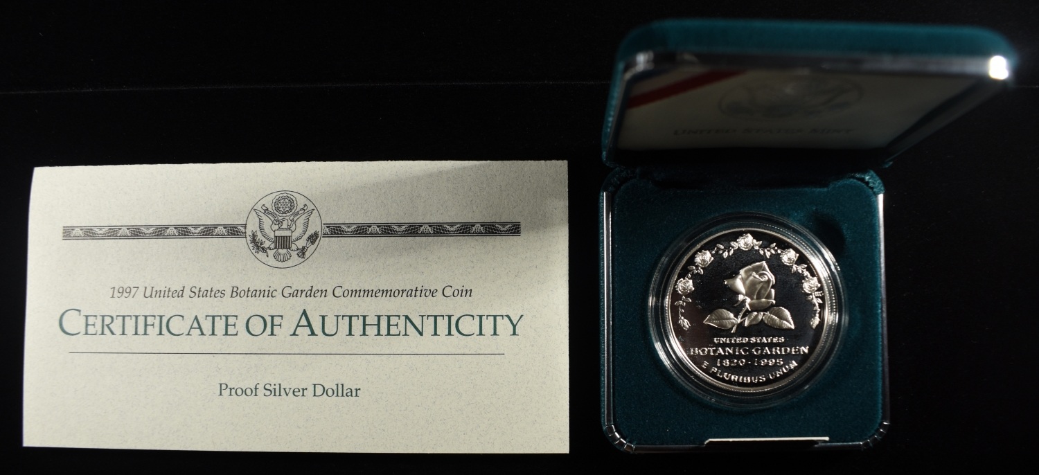 1997-P $1 COMMEM BOTANIC GARDEN PROOF