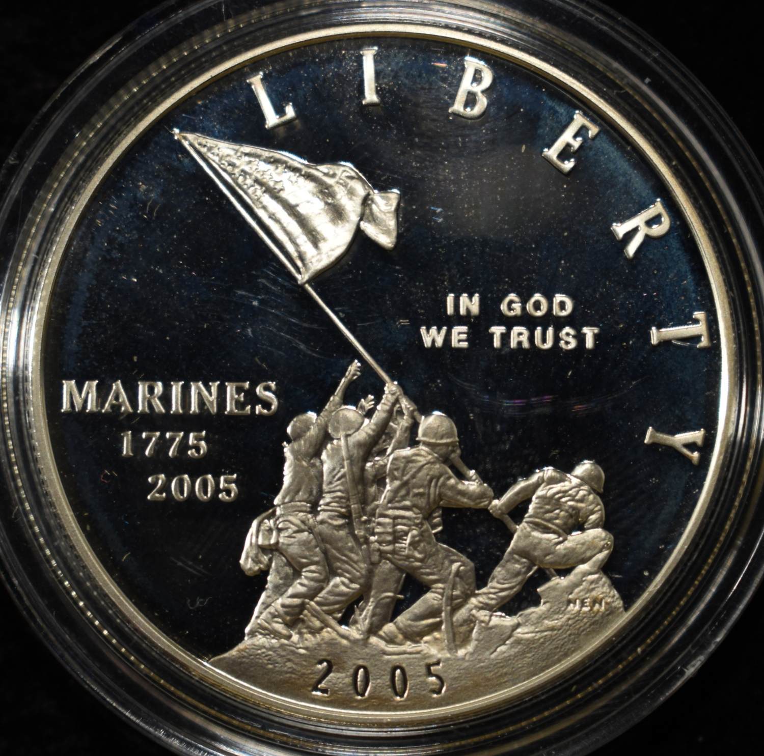 2005-P $1 COMMEM MARINE CORPS PROOF