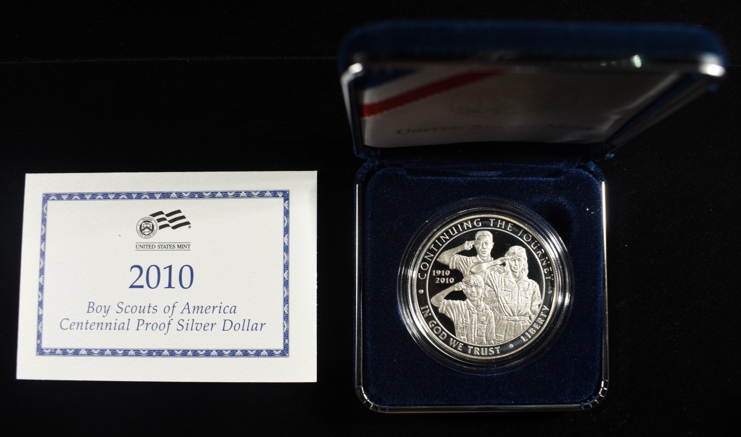 2010-P $1 COMMEM BOY SCOUTS OF AMERICA