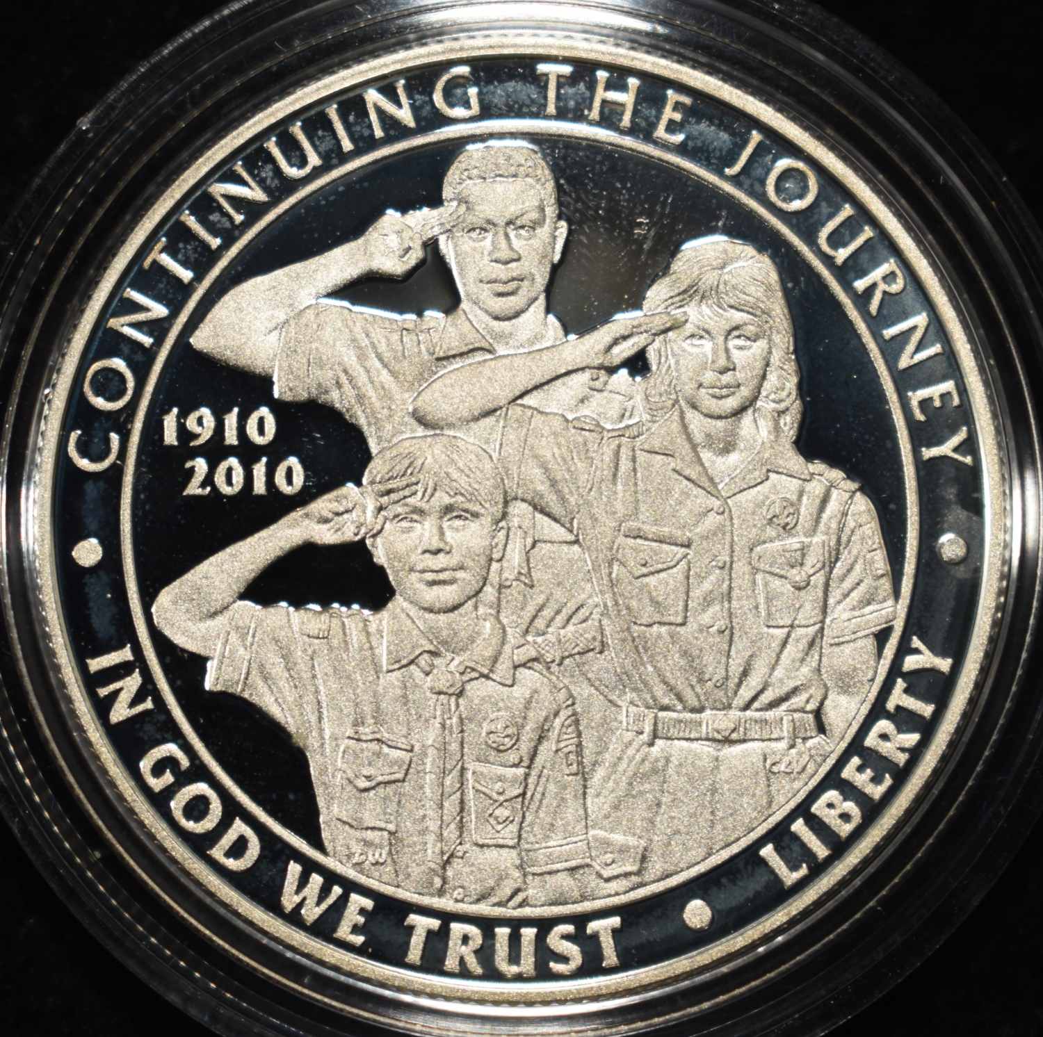 2010-P $1 COMMEM BOY SCOUTS OF AMERICA