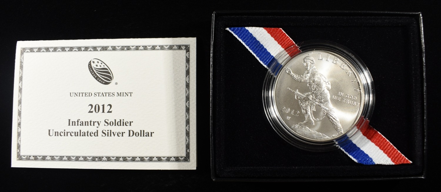 2012-W $1 COMMEM INFANTRY SOLDIER