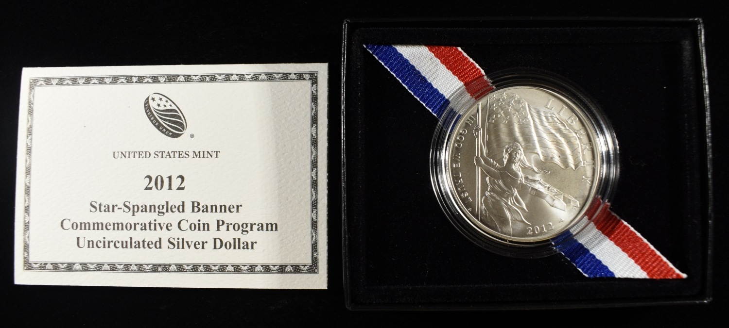 2012-P $1 COMMEM STAR-SPANGLED BANNER