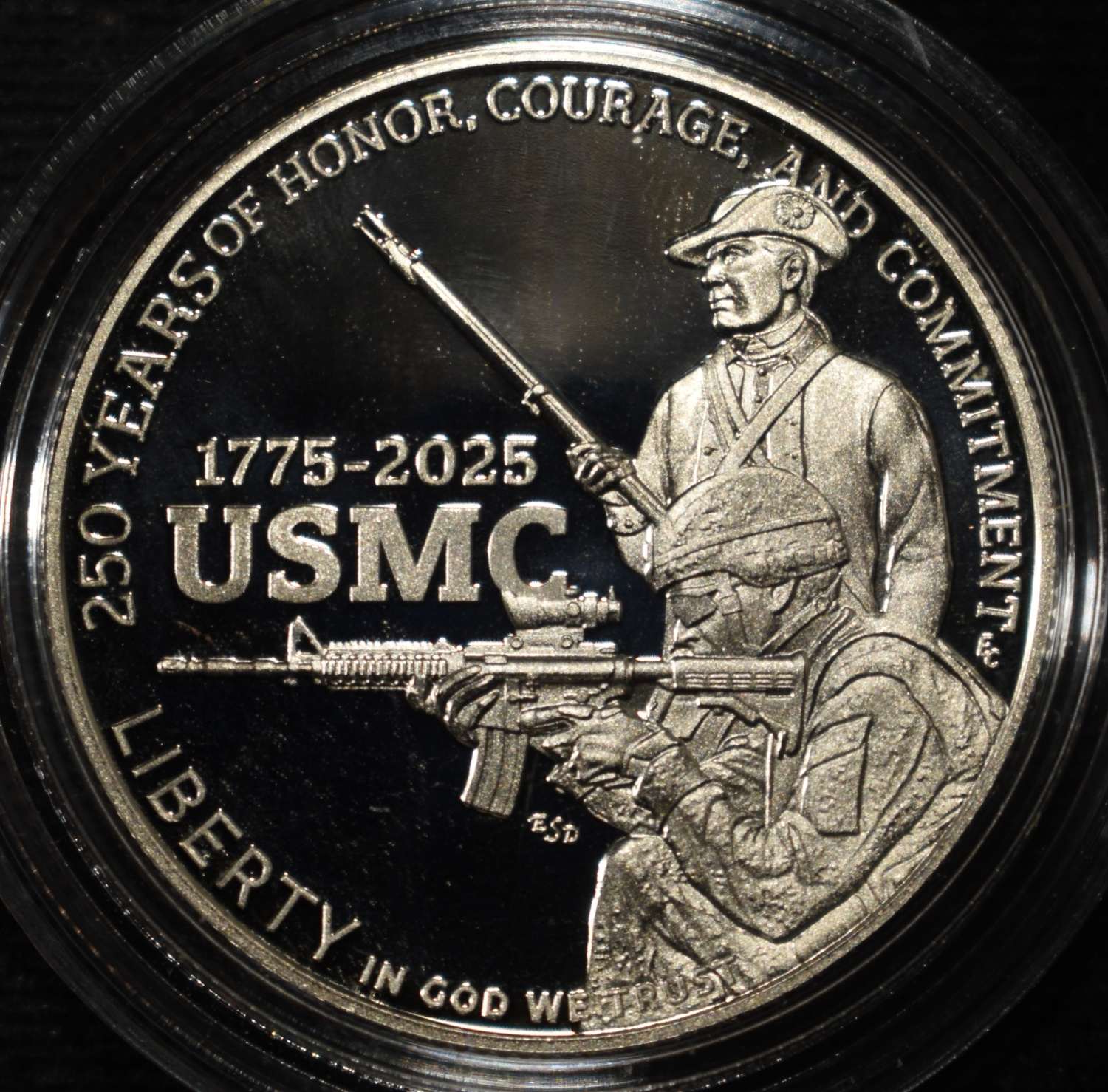 2025-S 50C COMMEM USMC PROOF