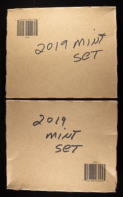 (2) 2019 MINT SETS. WEEKLY COIN & CURRENCY AUCTIONS ESTIMATE $75 - $100.