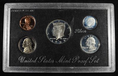 1992-S SILVER PROOF SET. TOP RATED AUCTION HOUSE ESTIMATE $75 - $100.