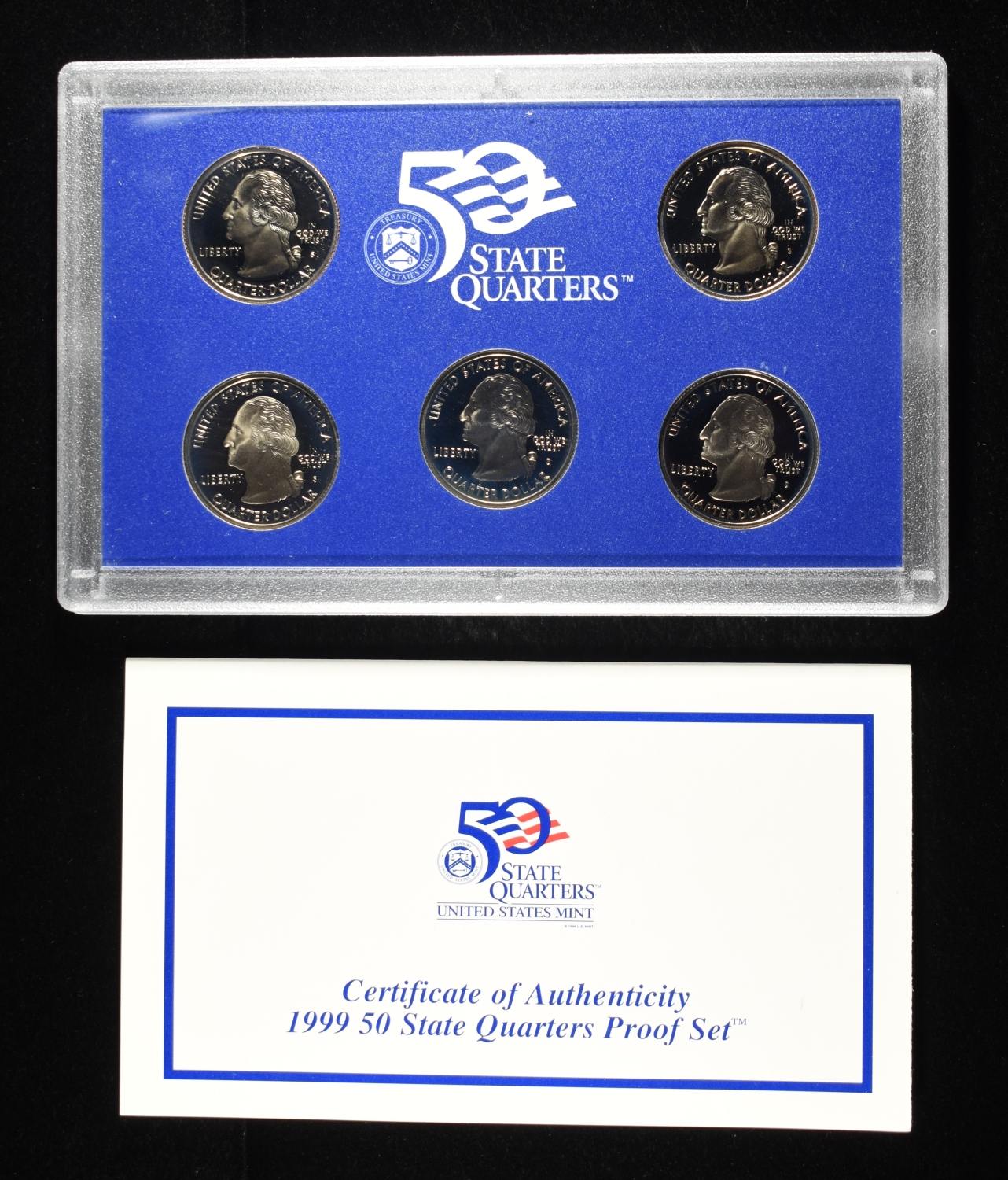 1999-2009 & 2013 QUARTER PROOF SETS MISSING 2007