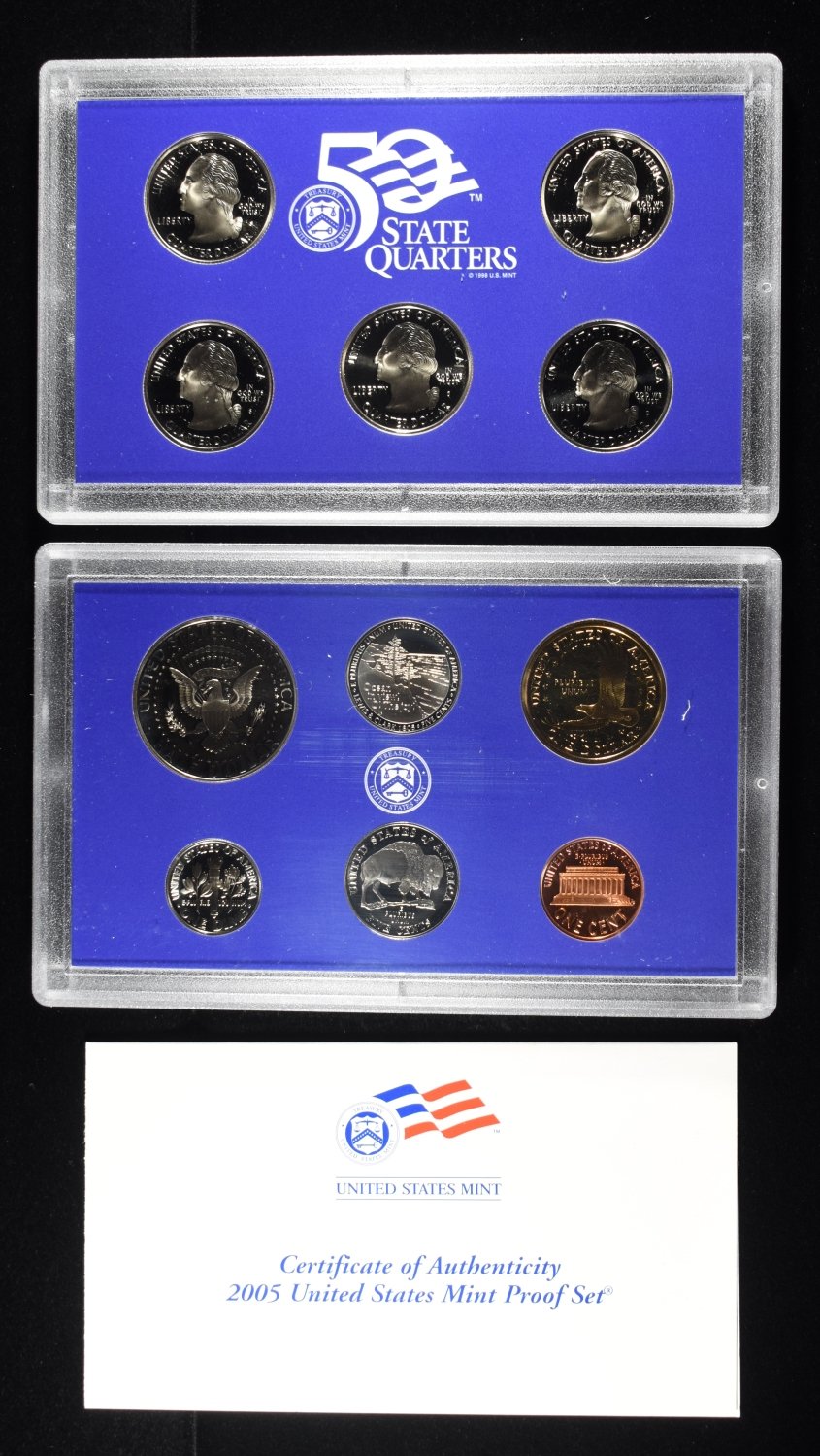 (5) 2005 MINT PROOF SETS