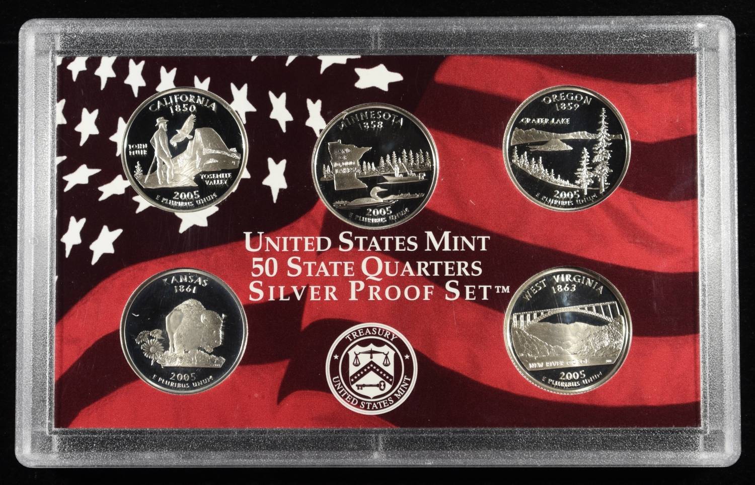 2005-S STATE QUARTER SILVER PROOF SET