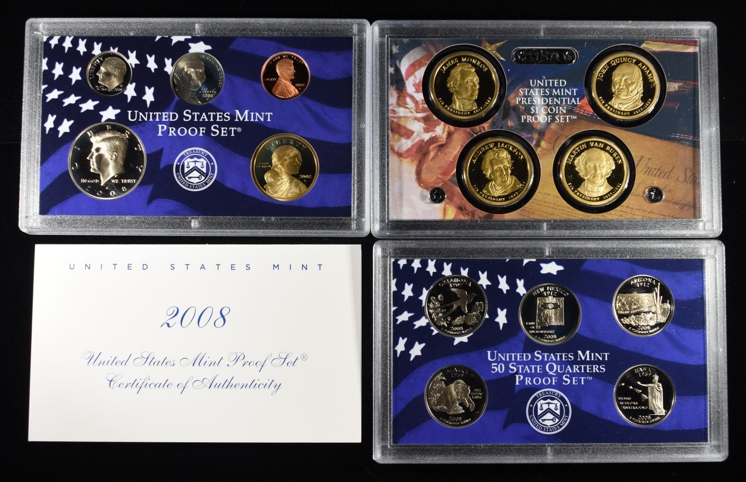 2007, 08, 09 US PROOF SETS