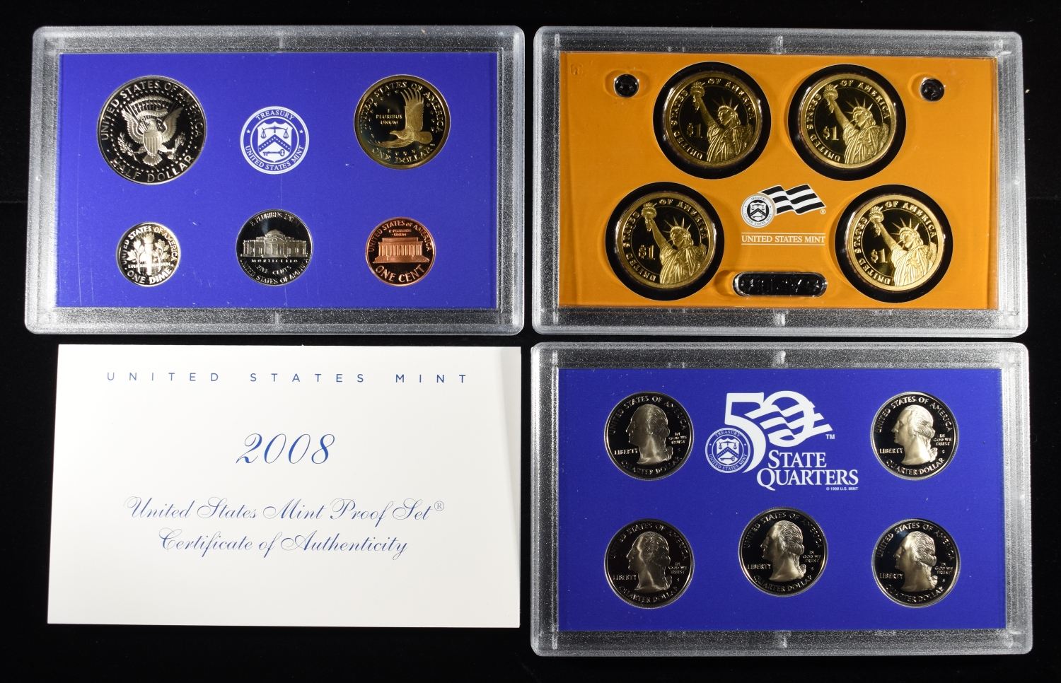 2007, 08, 09 US PROOF SETS