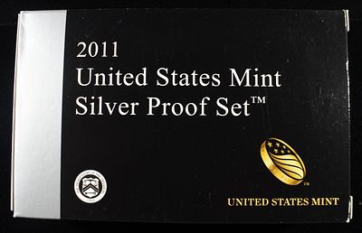 2011 US SILVER PROOF SET. LEADERS IN ON-LINE AUCTIONS ESTIMATE $150 - $200.