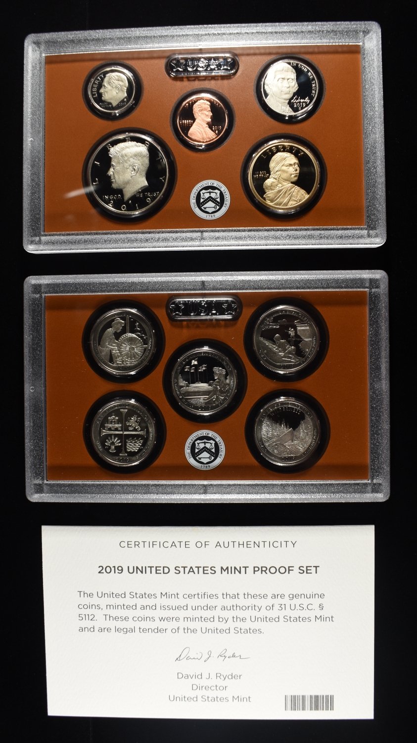 (2) 2019 MINT PROOF SETS