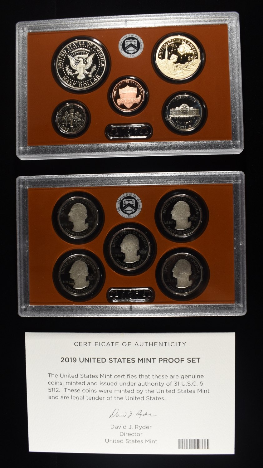 (2) 2019 MINT PROOF SETS
