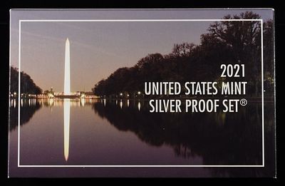 2021 SILVER PROOF SET. CHECK OUT OUR UPCOMING AUCTIONS ESTIMATE $150 - $200.