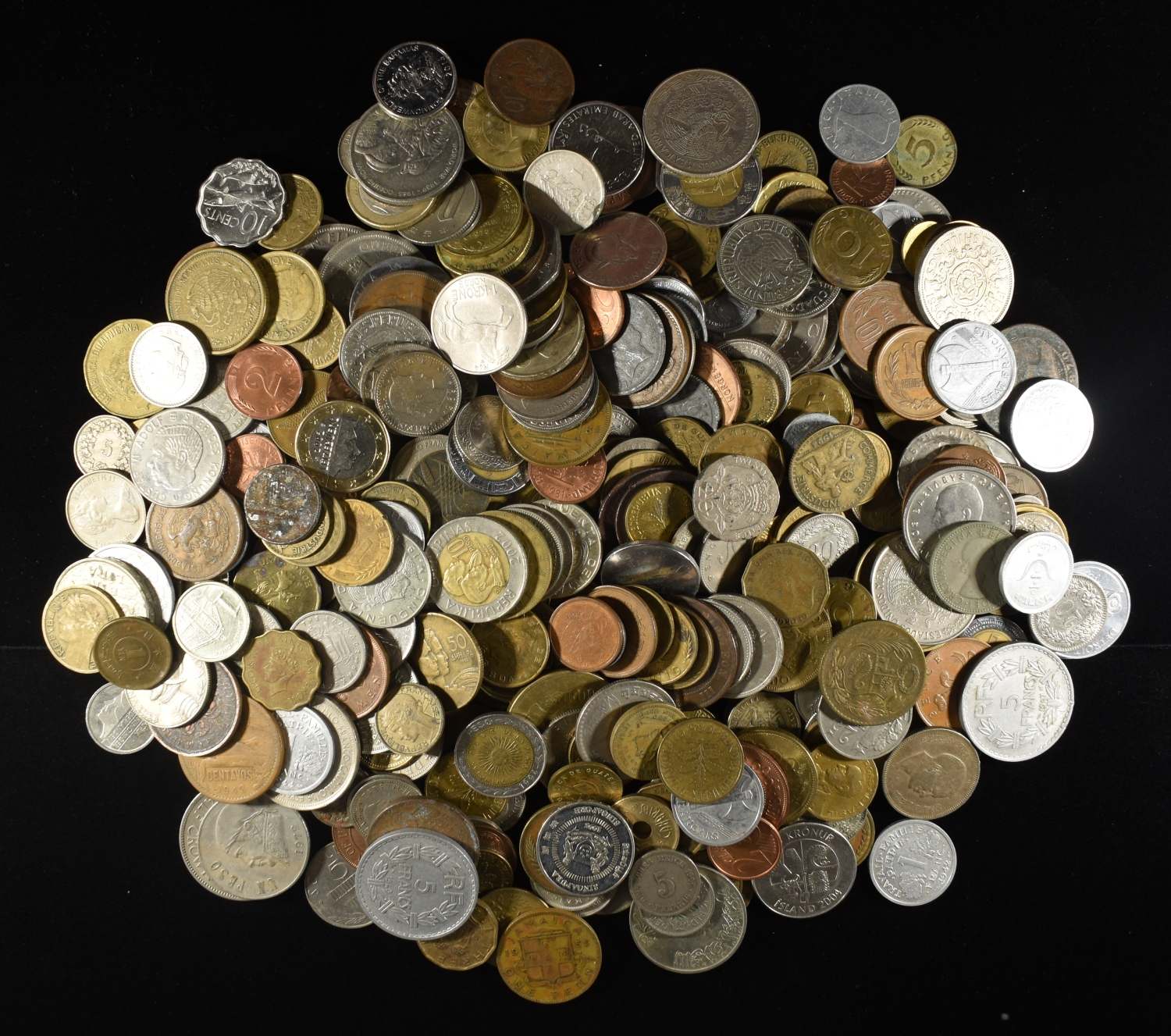5 LBS FOREIGN COINS