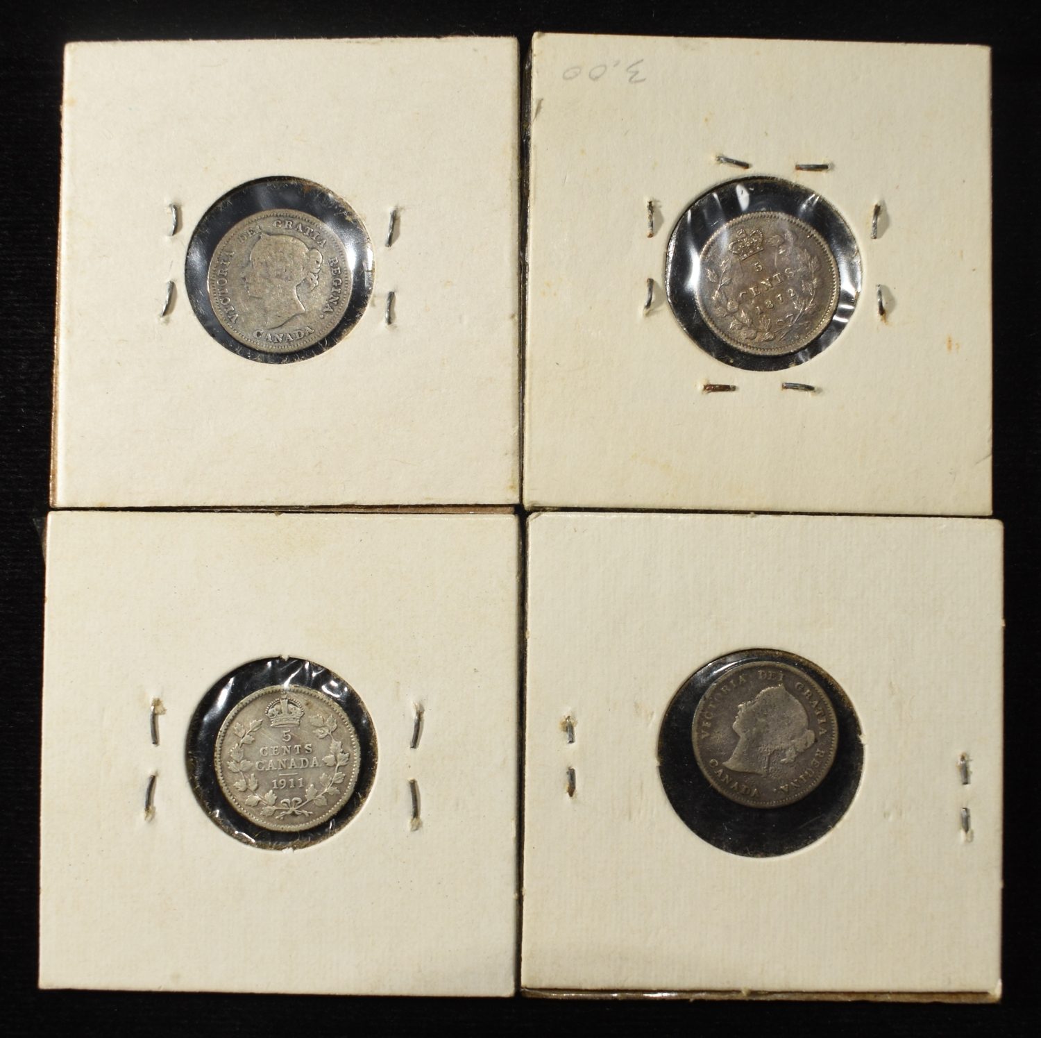 (15) 92.5% SILVER CANADIAN 5 CENTS