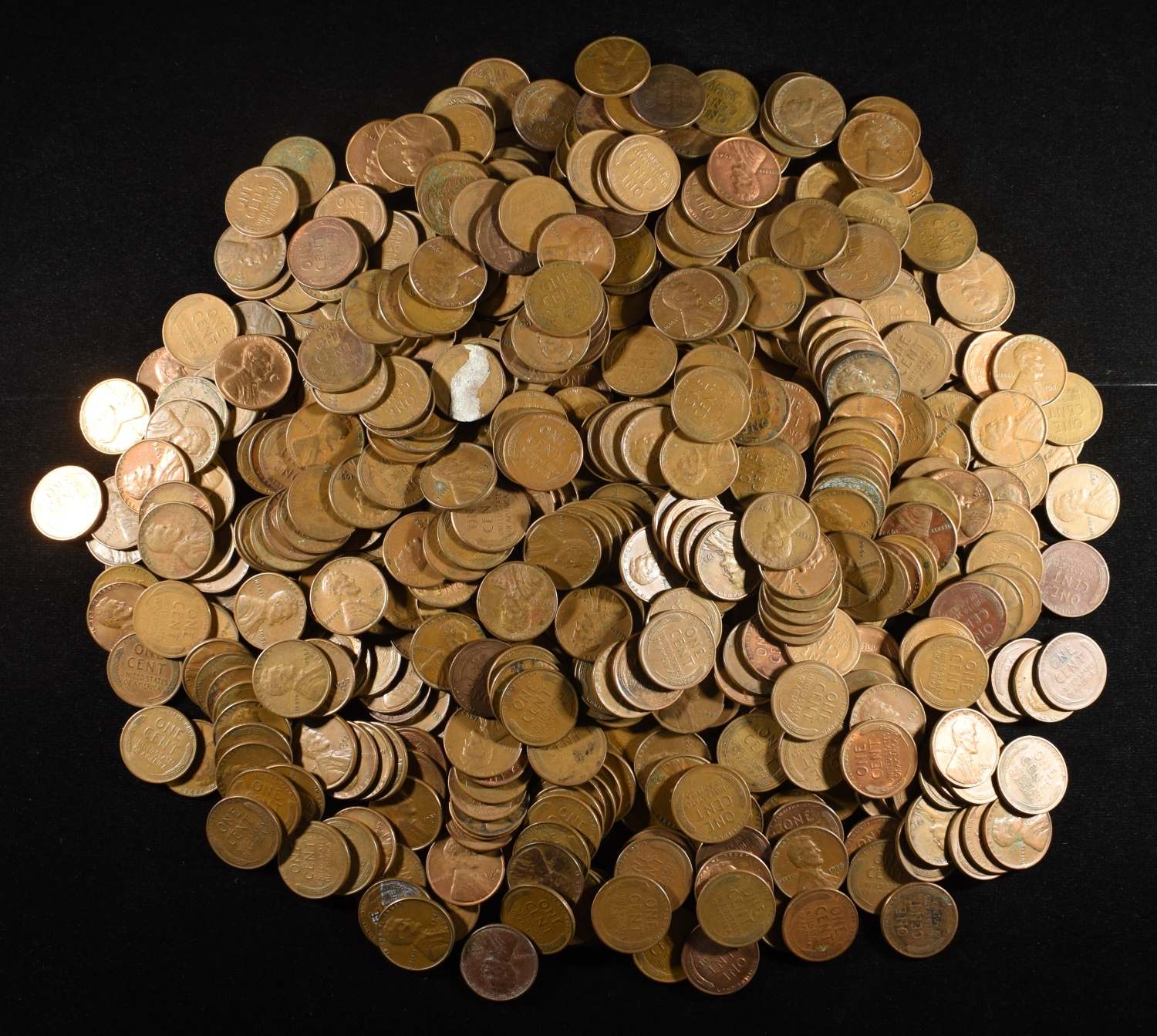 (500) WHEAT CENTS: MIXED DATES