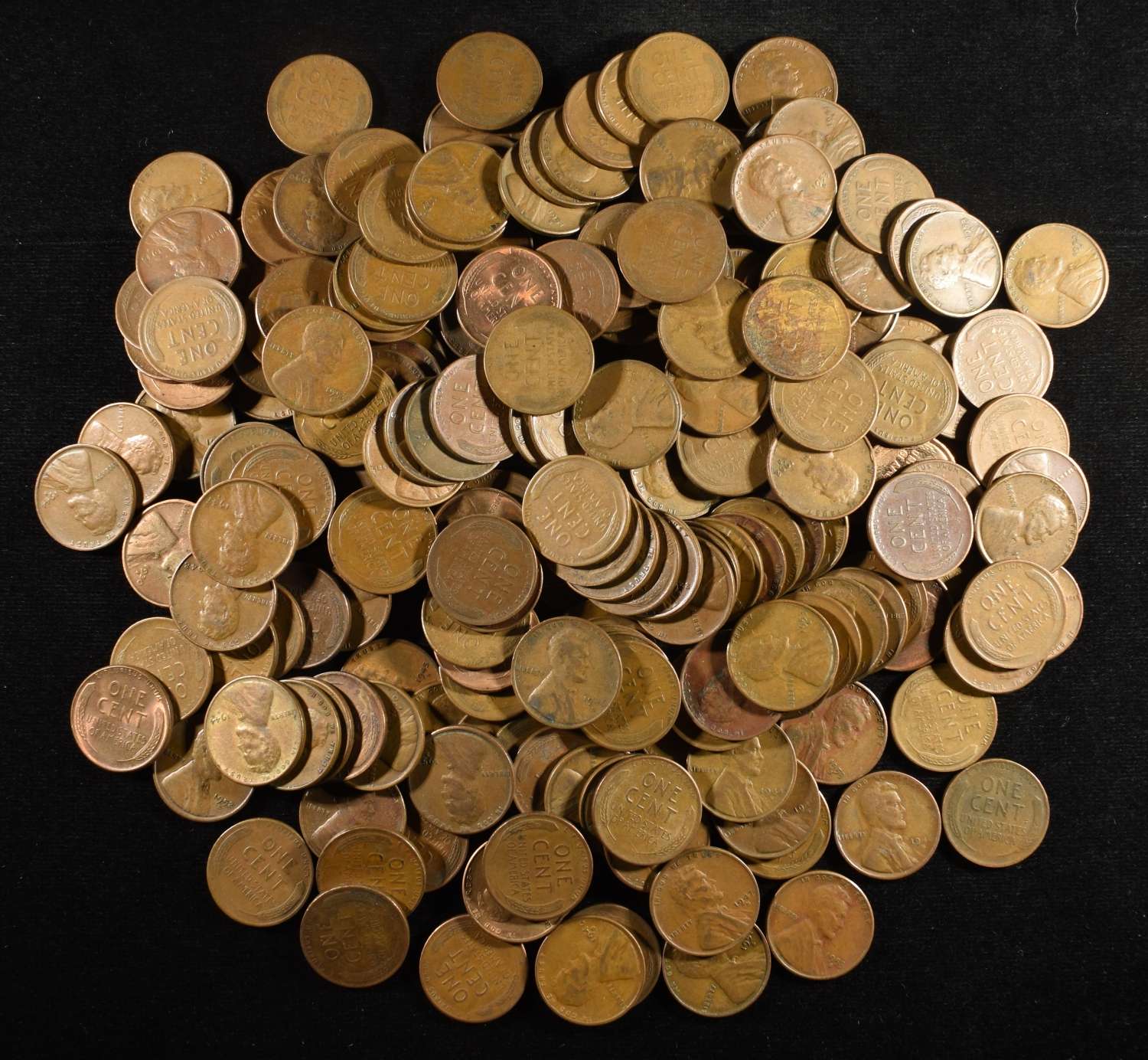200 "S" MINT WHEAT CENTS
