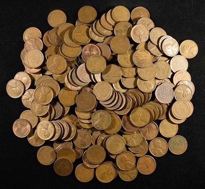 200 "S" MINT WHEAT CENTS. TOP RATED AUCTION HOUSE ESTIMATE $100 - $120.