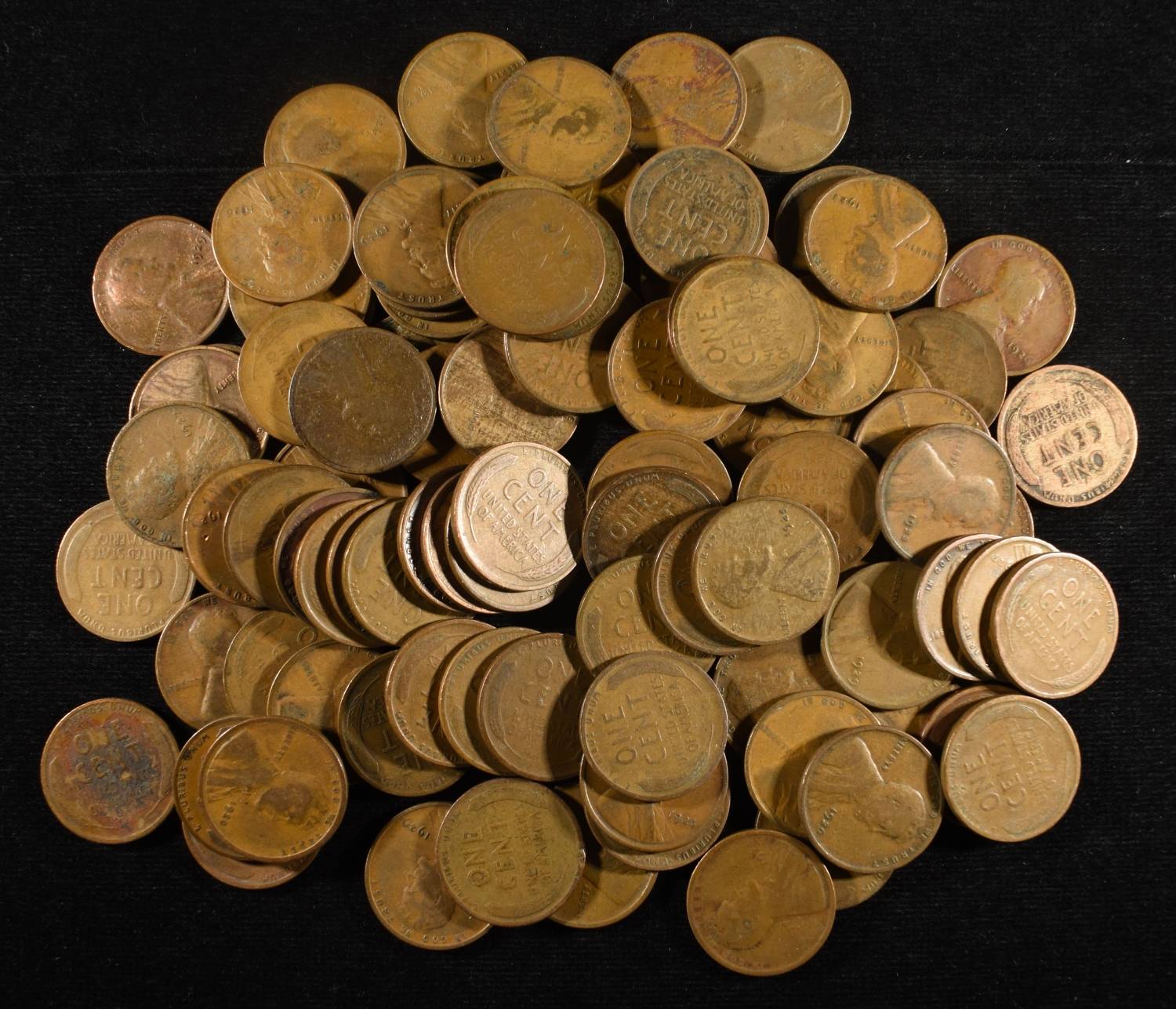 (96) WHEAT CENTS FROM THE 20'S