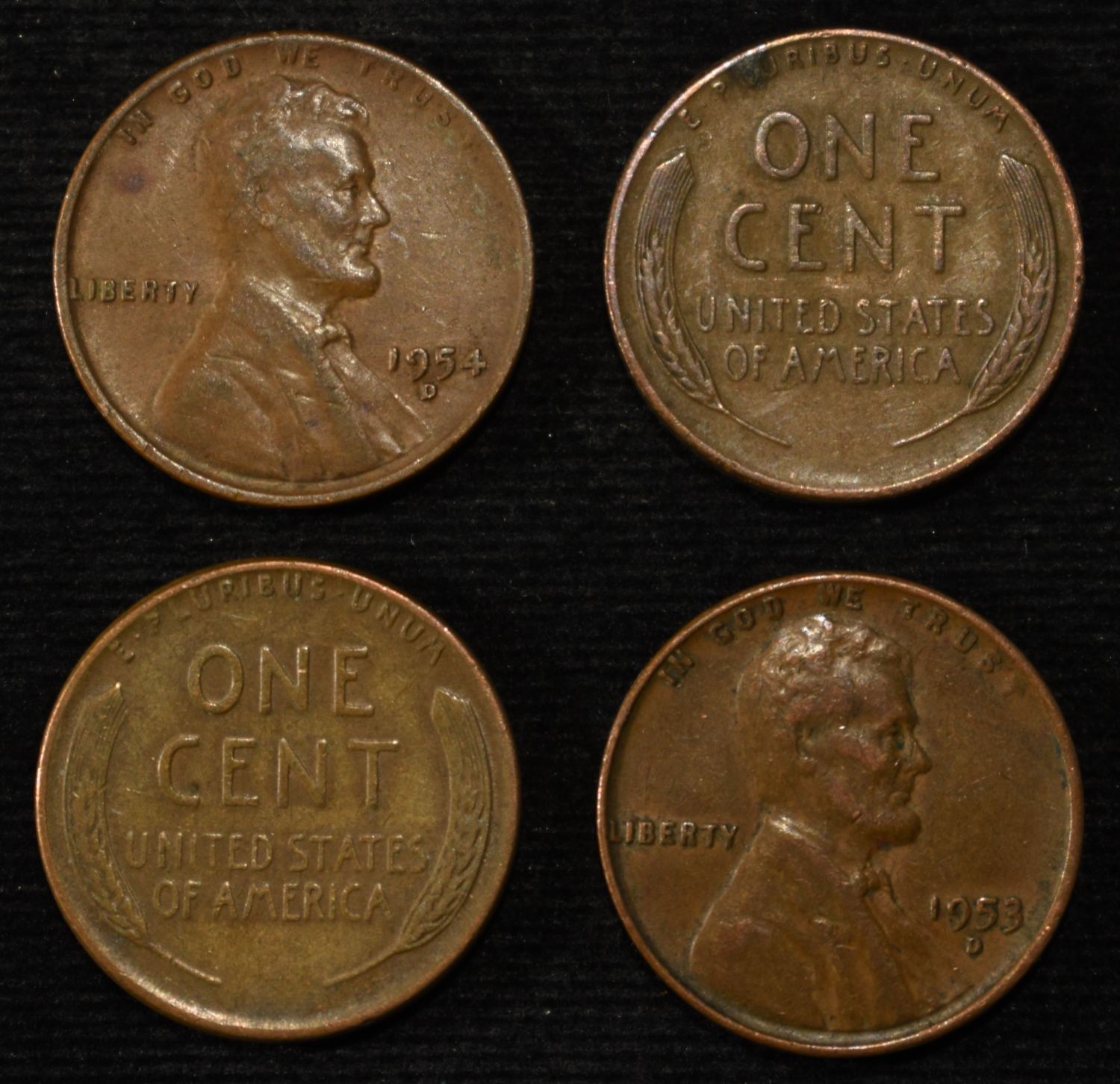 (500) 40'S & 50'S WHEAT CENTS