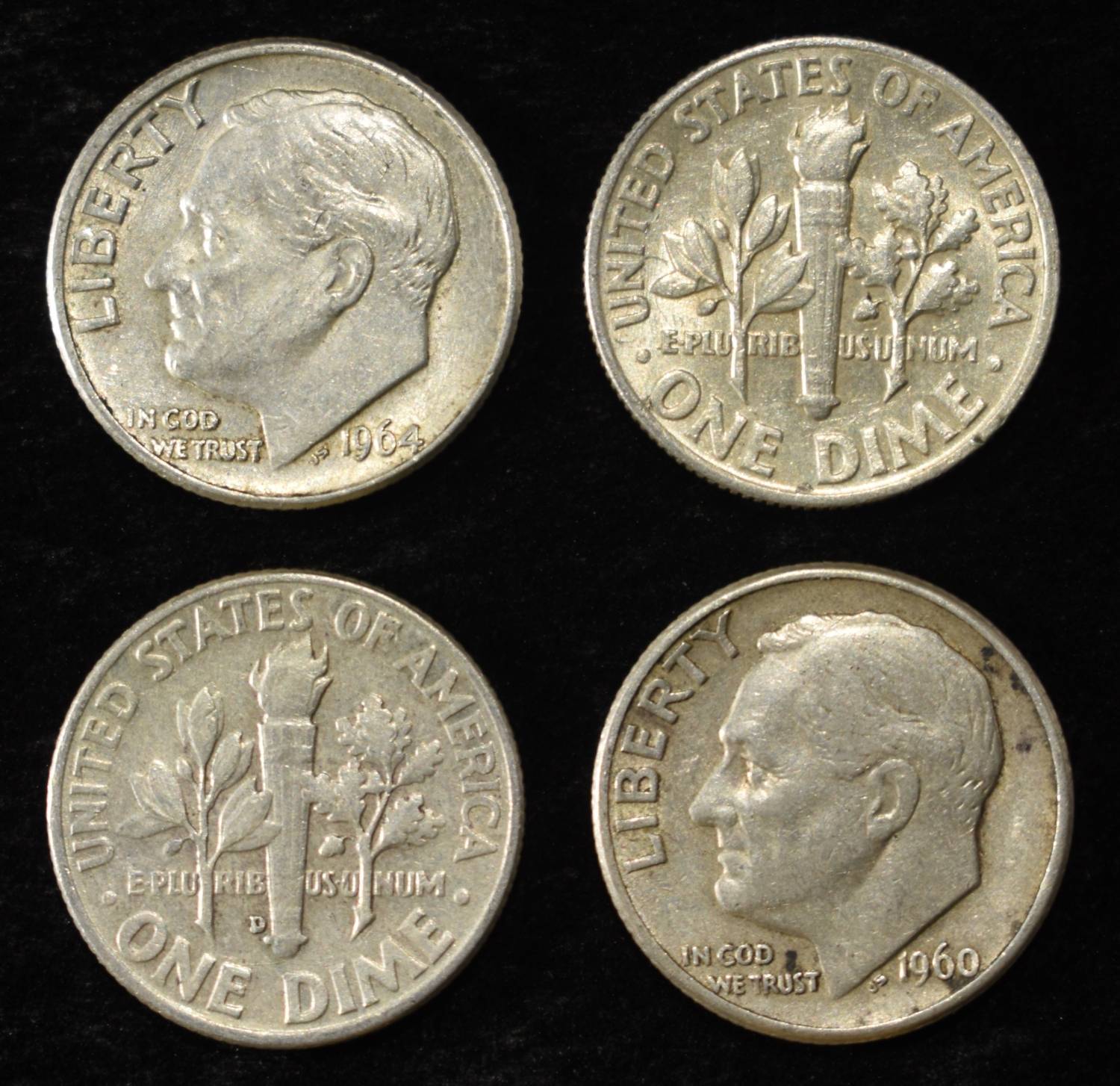 (50) ROOSEVELT DIMES 90% SILVER