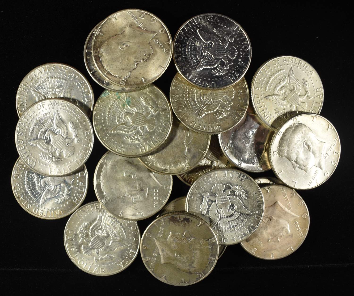 (20) 40% SILVER KENNEDY HALF DOLLARS