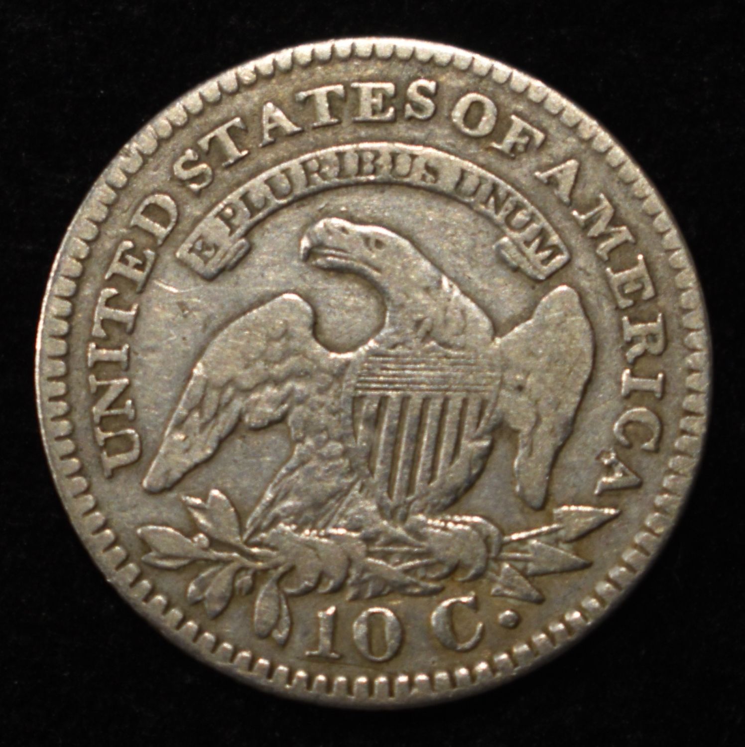 1821 BUST DIME VF/XF