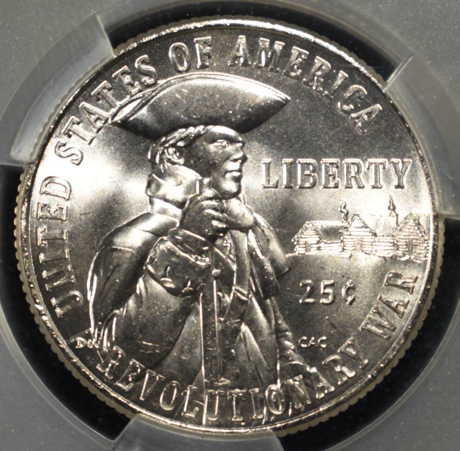 1776-2026-D REVOLUTIONARY WAR QUARTER CAC MS-64