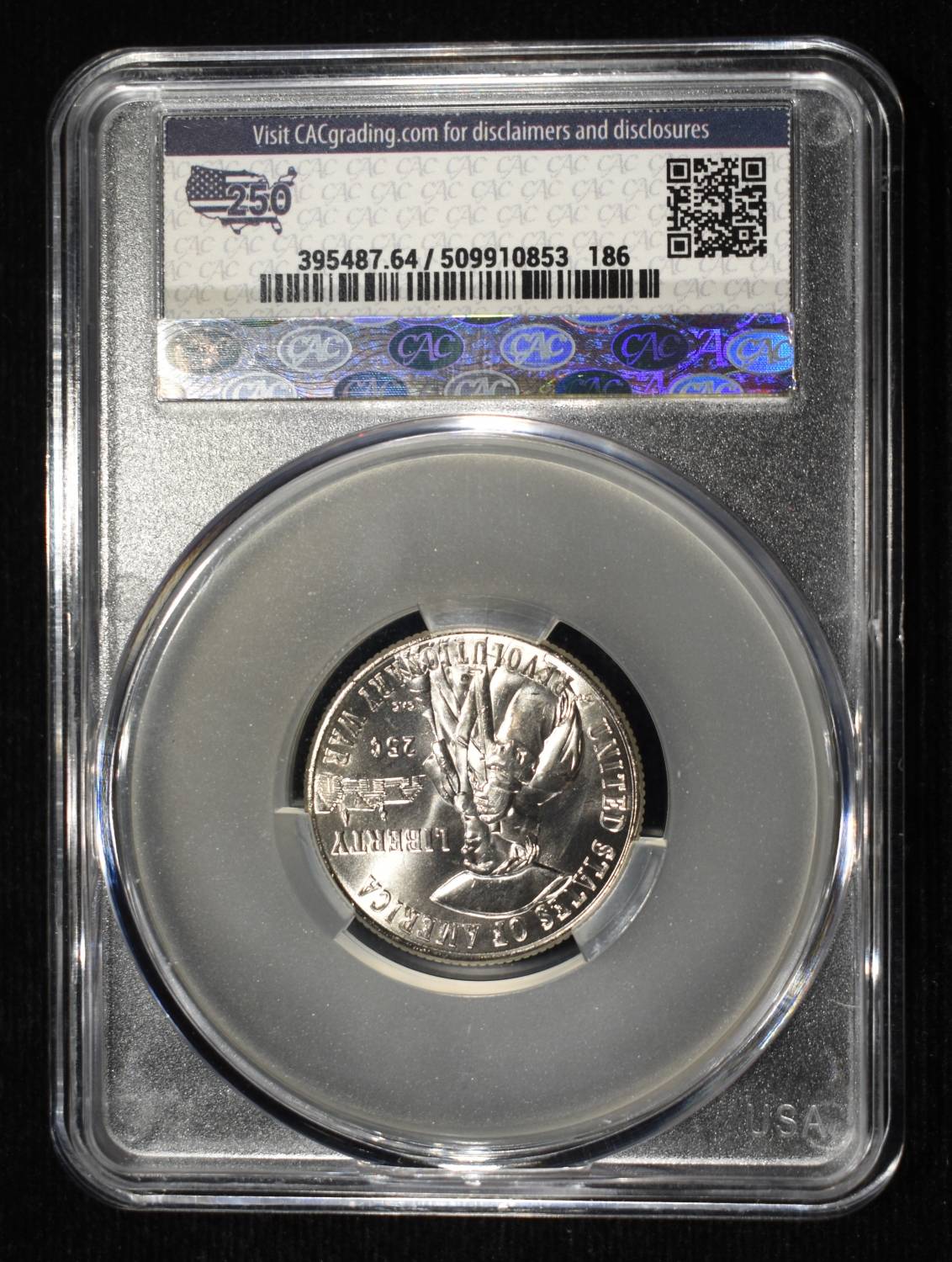 1776-2026-D REVOLUTIONARY WAR QUARTER CAC MS-64