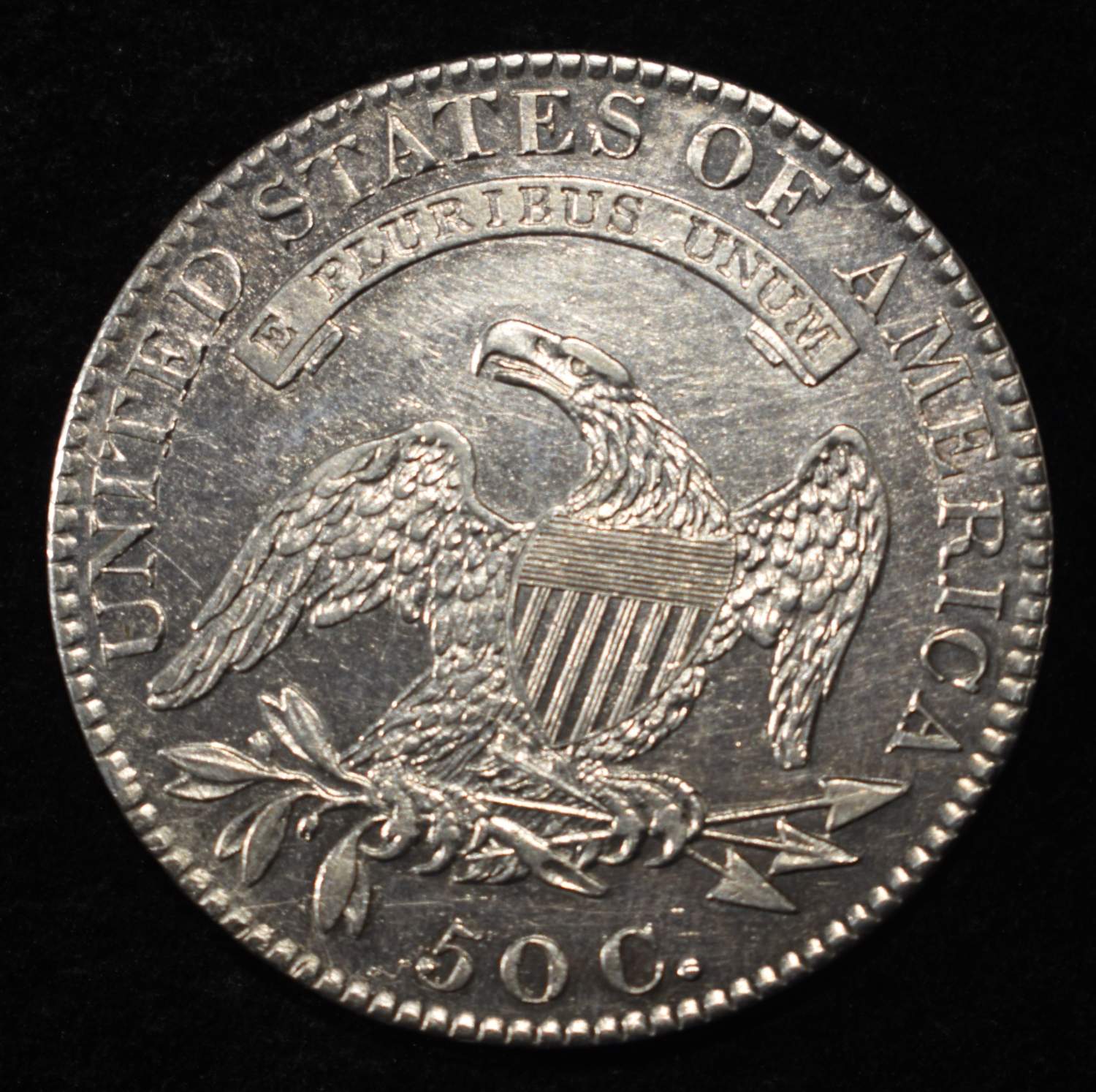 1820 BUST HALF DOLLAR CH AU