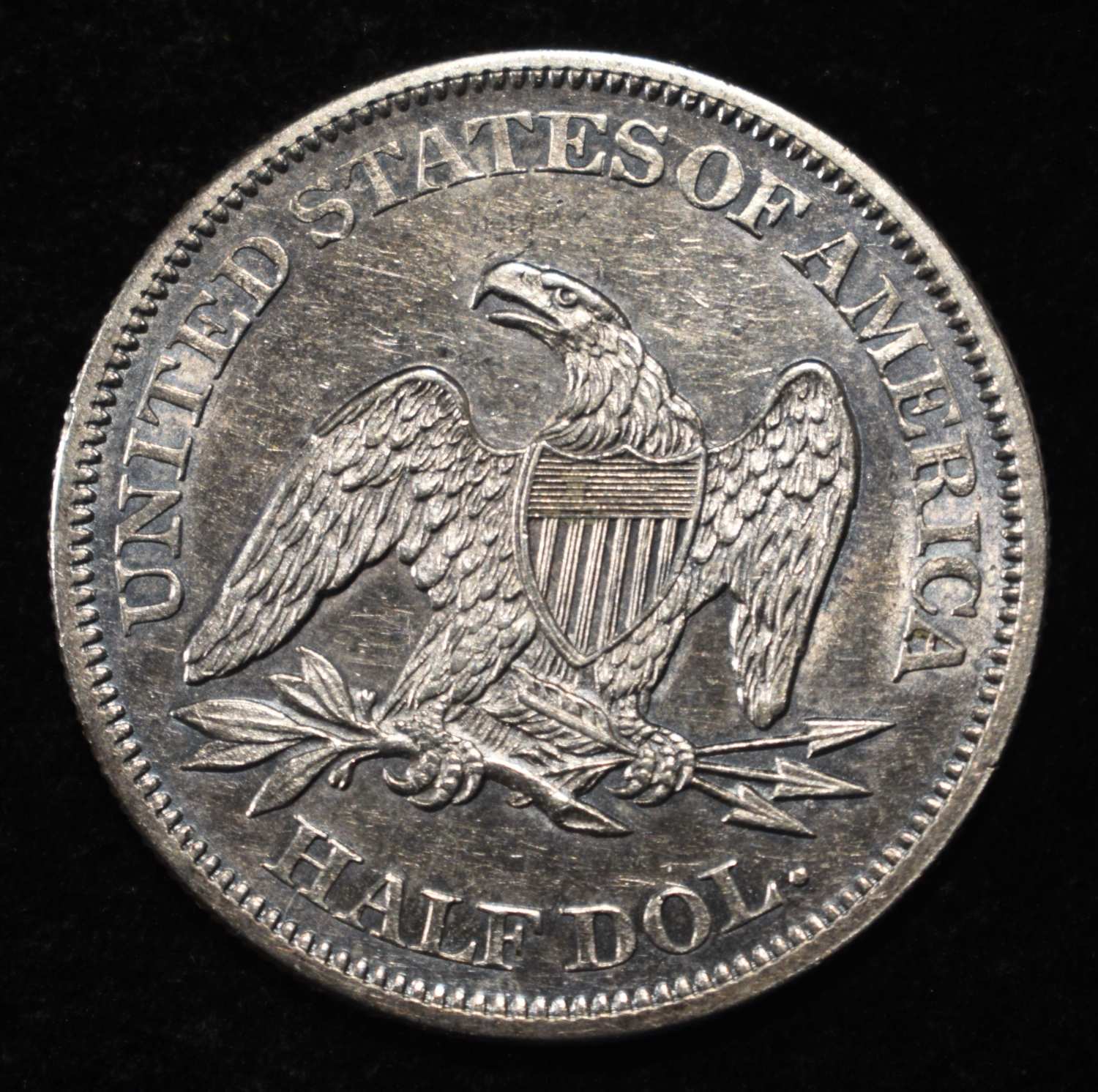 1864 SEATED LIBERTY HALF DOLLAR BU