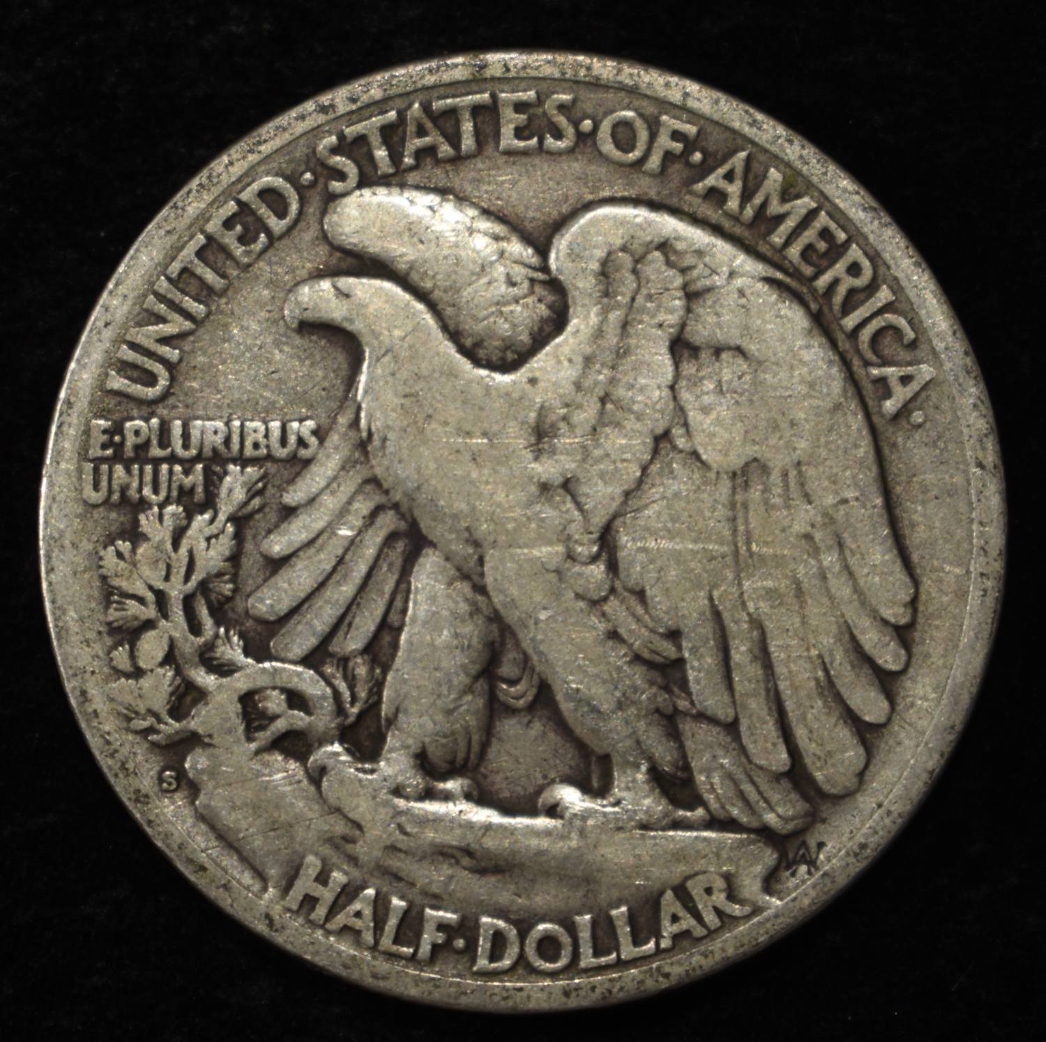 1921-S WALKING LIBERTY HALF DOLLAR FINE