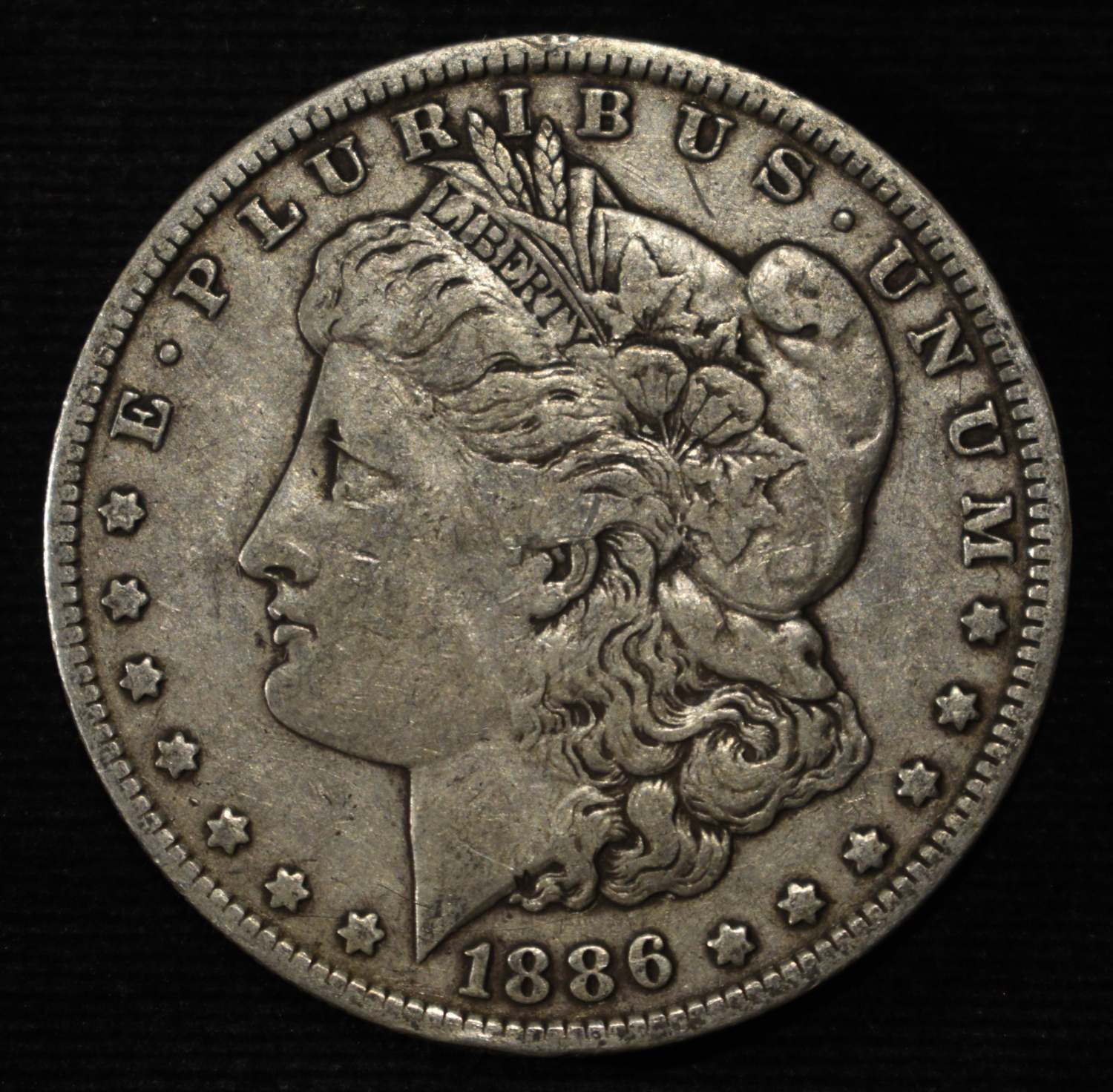 1886-O MORGAN DOLLAR VF