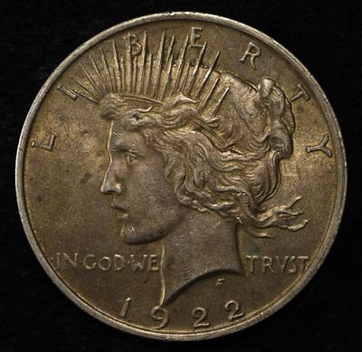1922 PEACE DOLLAR. LEADERS IN ON-LINE AUCTIONS
