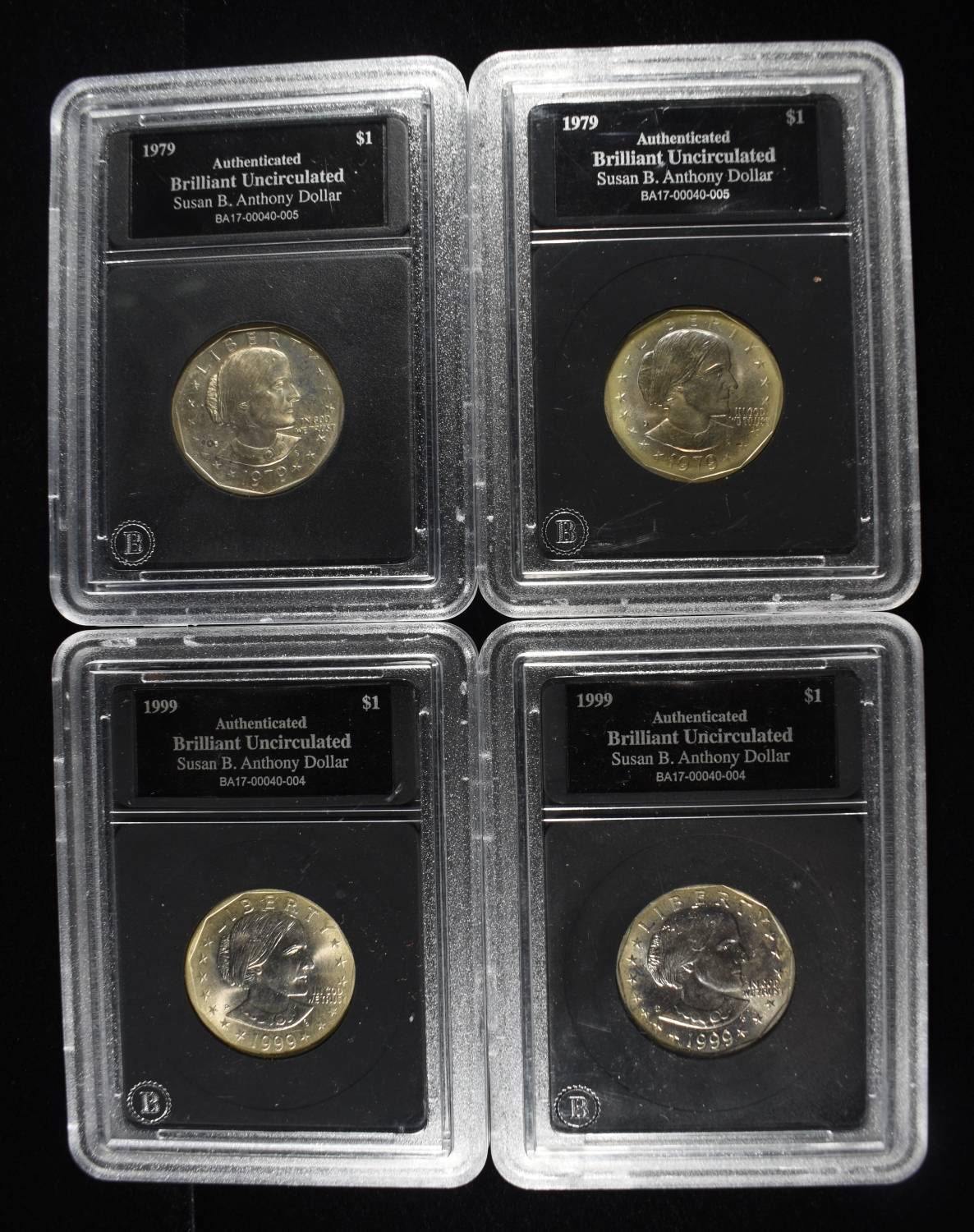 (2) 1979 & (2) 1999 SBA DOLLARS BU